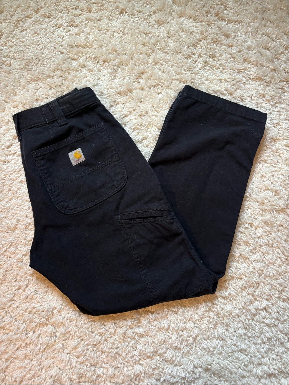Black Carhartt Relaxed Fit Work Pants